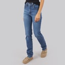 Levi's Womens 724 High Rise Straight Fit Jeans Blue Wave Mid