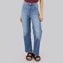 Levi's Womens Ribcage Straight Leg Jeans Curious Cool