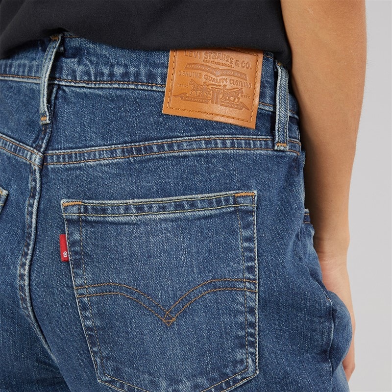 Levi's Womens 724 High Rise Straight Fit Jeans Ankle Time - Image 3