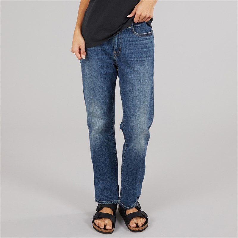 Levi's Womens 724 High Rise Straight Fit Jeans Ankle Time - Image 5