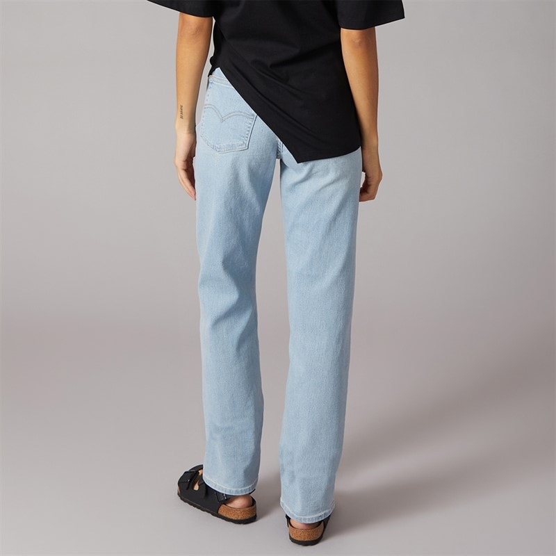Levi's Womens 724 High Rise Straight Fit Jeans Eternal Indigo Light - Image 2