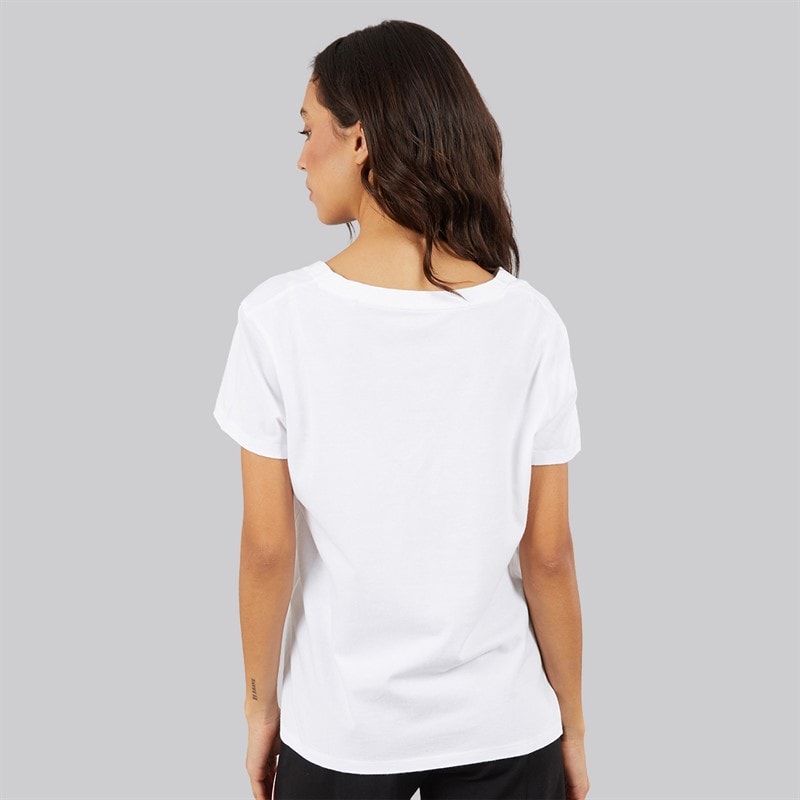 Levi's Womens Perfect V-Neck T-Shirt White - Image 2