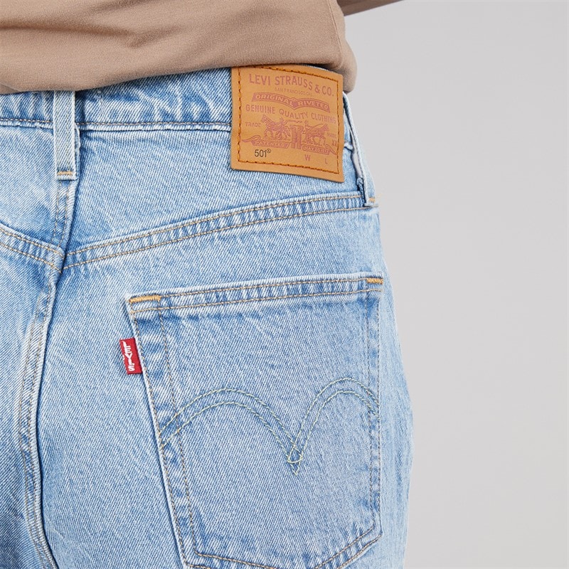 Levi's Womens 501 Straight Fit Jeans Hollow Days - Image 3