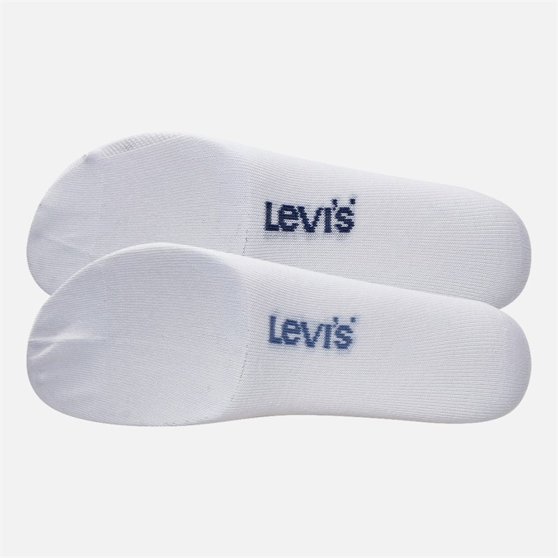 Levi's Mens Levis Short Cut Stripe Two Pack Ankle Socks Blue/White - Image 3