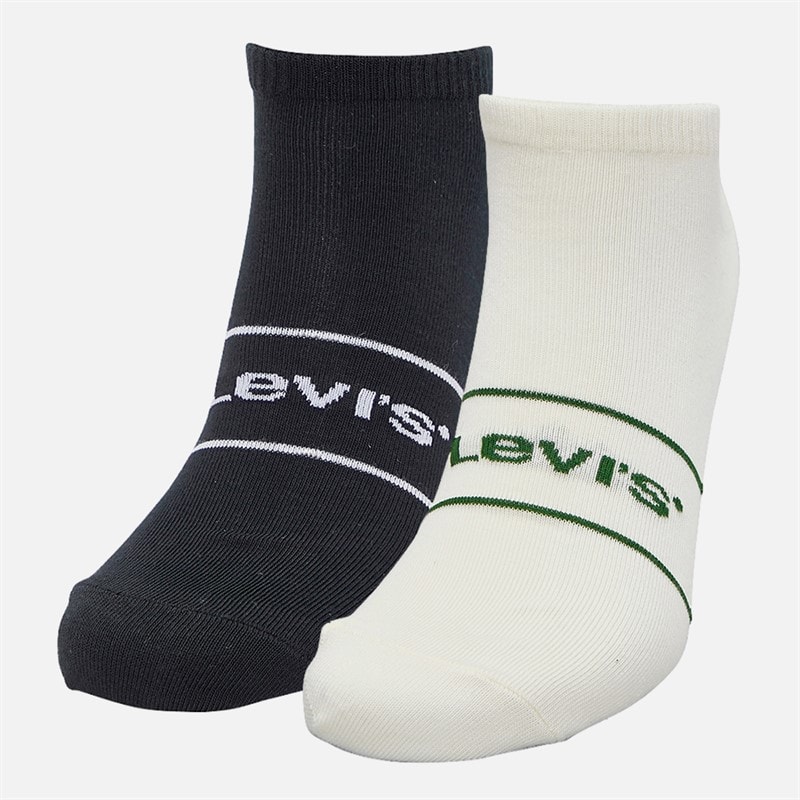 Levi's Mens Levis Low Cut Four Pack Trainer Socks Black/White - Image 3
