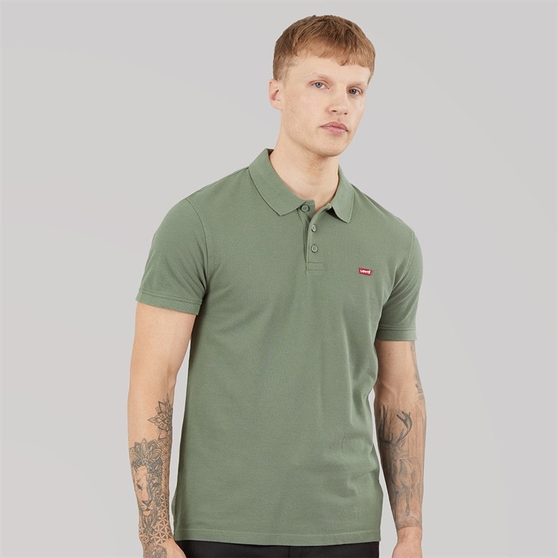 Levi's Mens Housemark Polo Shirt Mulled Basil
