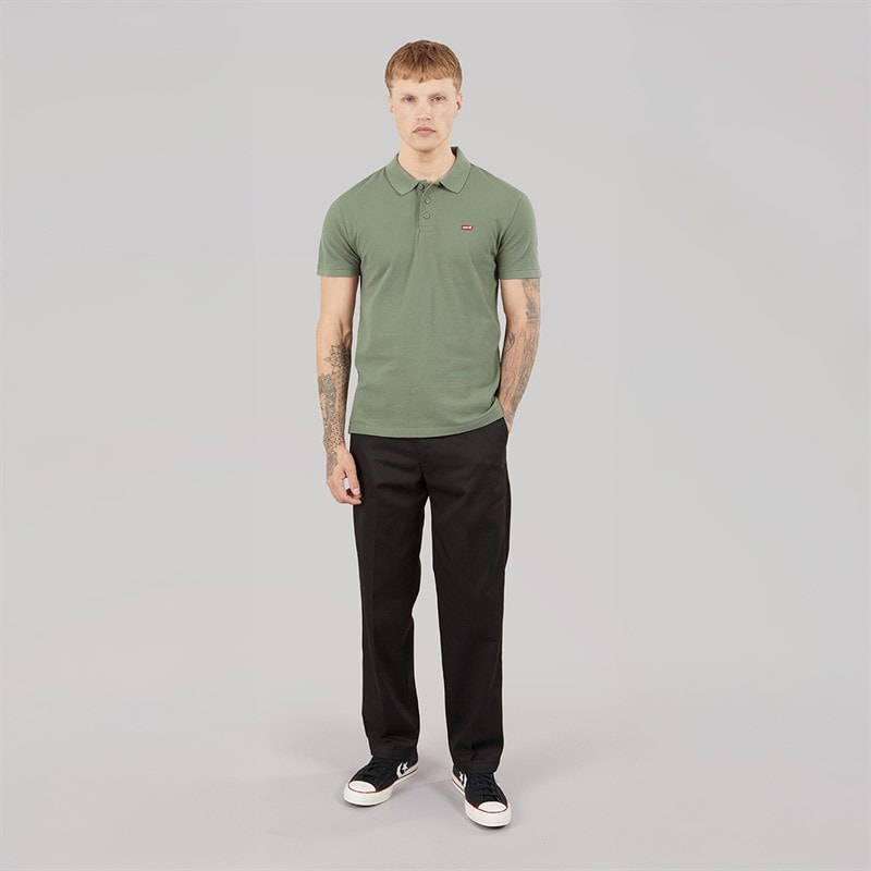 Levi's Mens Housemark Polo Shirt Mulled Basil - Image 4