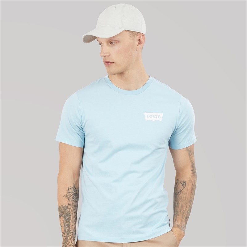 Levi's Mens Graphic Crew Neck T-Shirt Niagara Mist