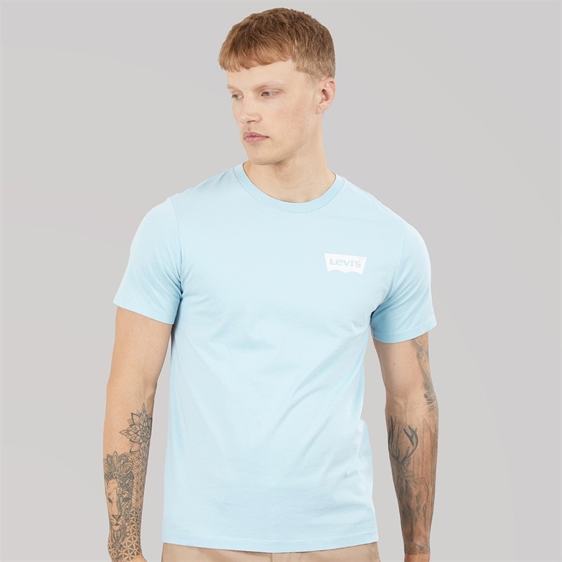 Levi's Mens Graphic Crew Neck T-Shirt Niagara Mist - Image 3