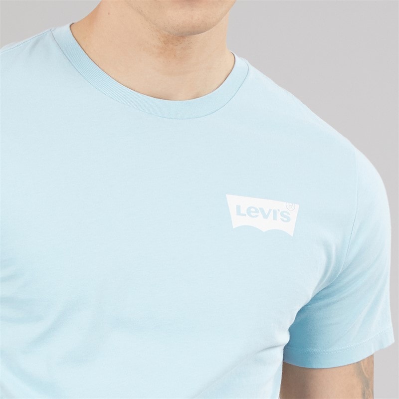 Levi's Mens Graphic Crew Neck T-Shirt Niagara Mist - Image 5