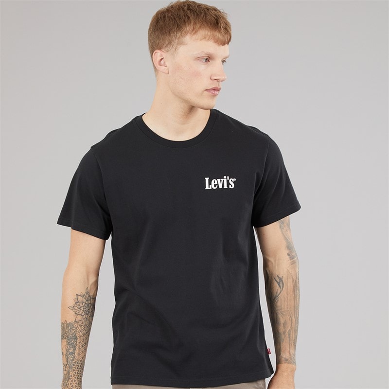 Levi's Mens Relaxed Fit T-Shirt Glizzn N The Sun Jet Black - Image 2