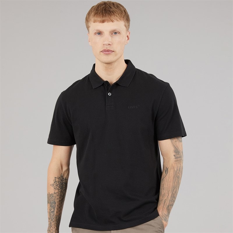 Levi's Mens Authentic Polo Shirt Caviar - Image 3