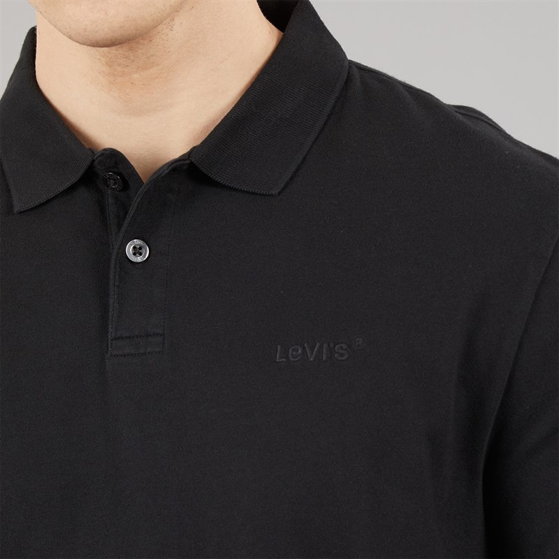 Levi's Mens Authentic Polo Shirt Caviar - Image 5