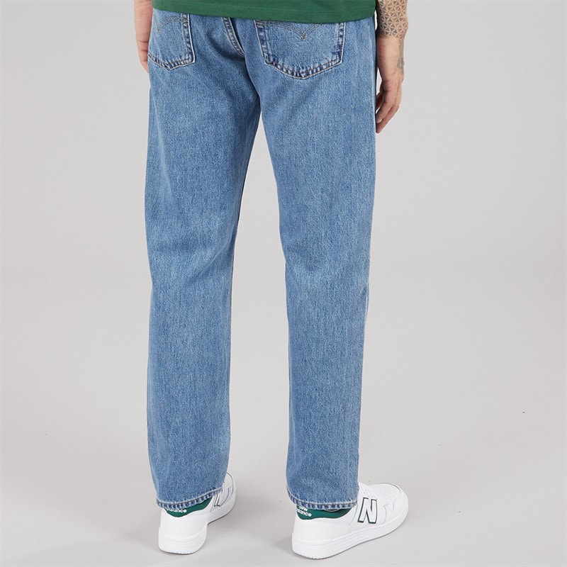 Levi's Mens 555 Relaxed Straight Jeans Blue Essentials - Image 2