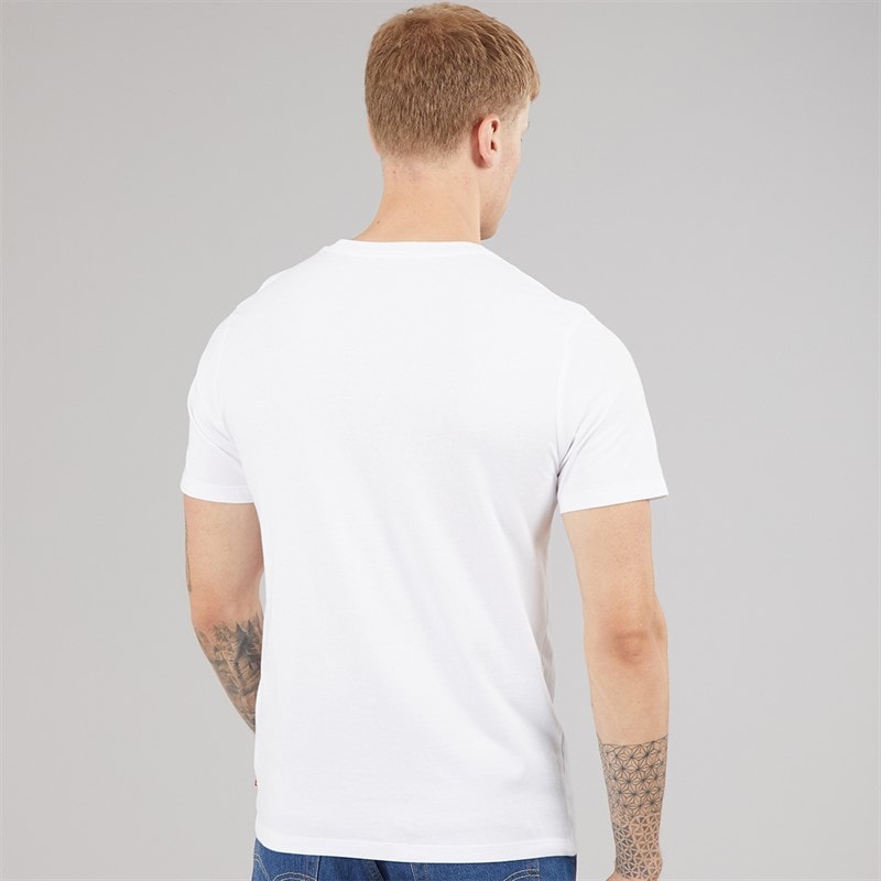 Levi's Mens Housemark Graphic T-Shirt Fill White - Image 2