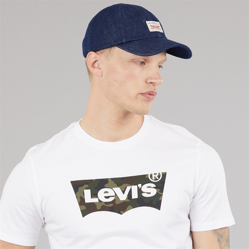 Levi's Mens Housemark Graphic T-Shirt Fill White - Image 4