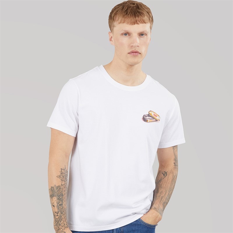 Levi's Mens Relaxed Fit T-Shirt Coastal Creative Delights White Plus - Image 2