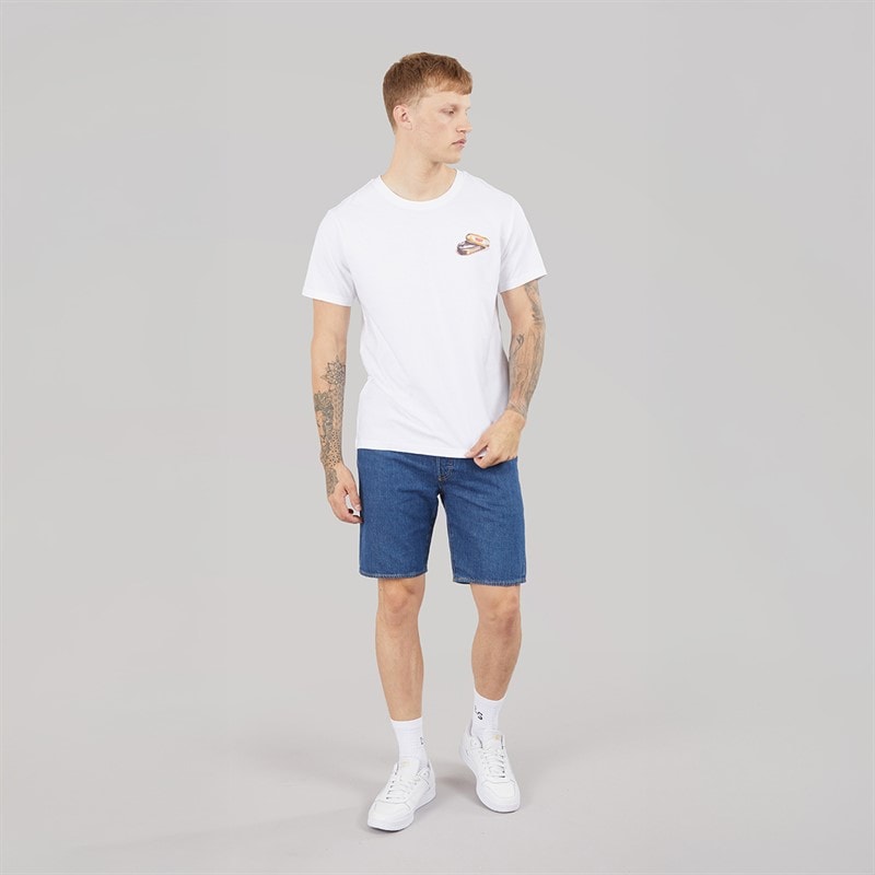 Levi's Mens Relaxed Fit T-Shirt Coastal Creative Delights White Plus - Image 4