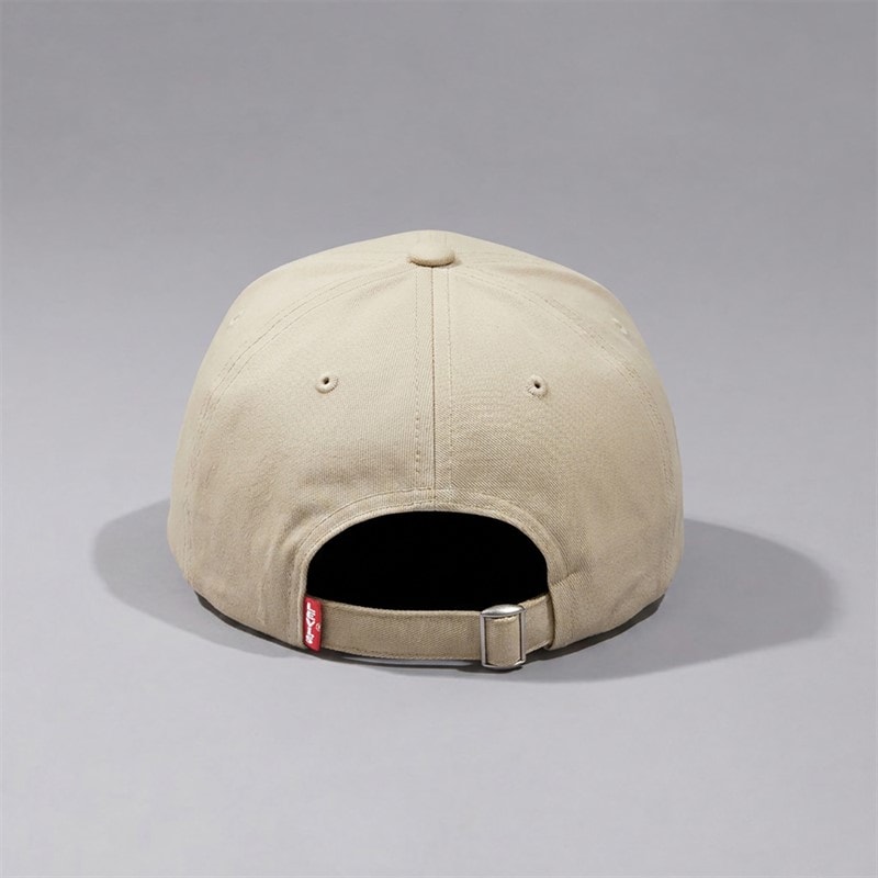 Levi's Mens Housemark Flexfit Cap White Pepper - Image 2