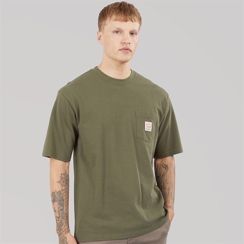 Levi's Mens Workwear T-Shirt Stone Fudge - Image 3