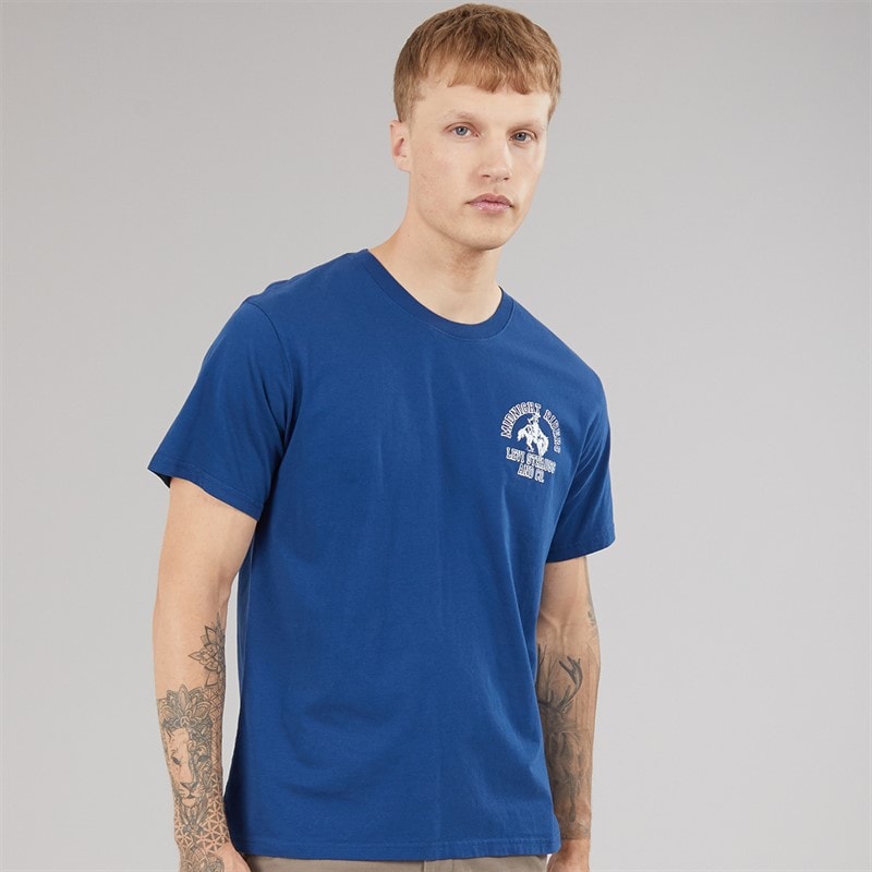 Levi's Mens Relaxed Fit T-Shirt Midnight Riders 2 Navy Poeny - Image 1
