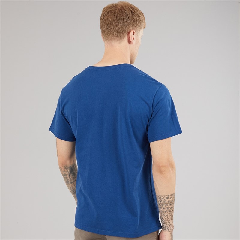 Levi's Mens Relaxed Fit T-Shirt Midnight Riders 2 Navy Poeny - Image 2