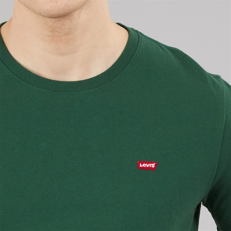 Levi's Mens Original Housemark T-Shirt Dark Green - Image 3