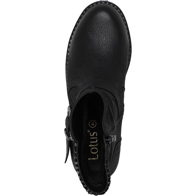 Lotus Womens Jemma Ankle Boots Black - Image 4