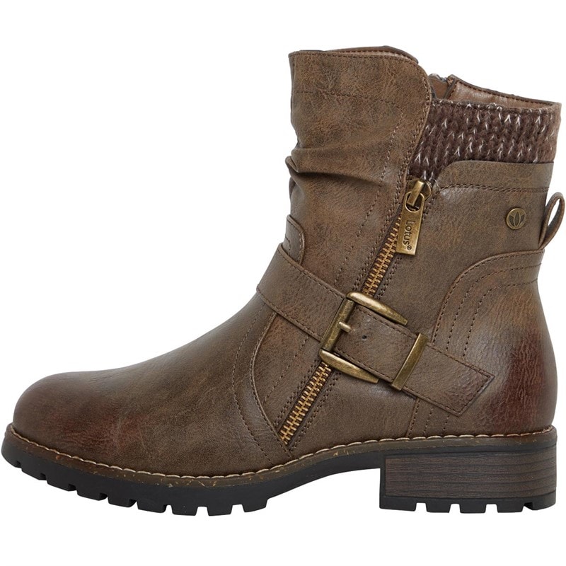 Lotus Womens Jemma Boots Taupe