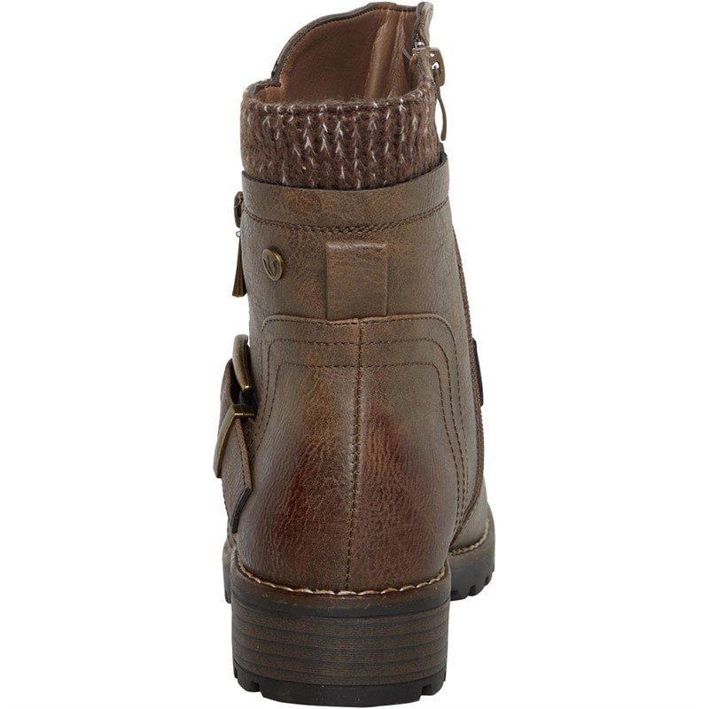 Lotus Womens Jemma Boots Taupe - Image 3
