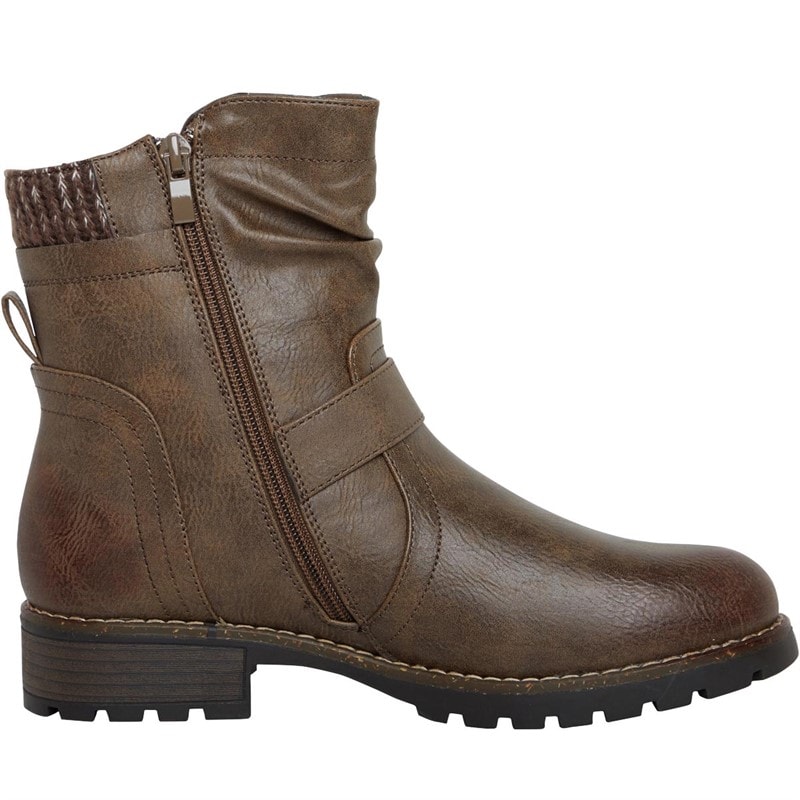 Lotus Womens Jemma Boots Taupe - Image 4