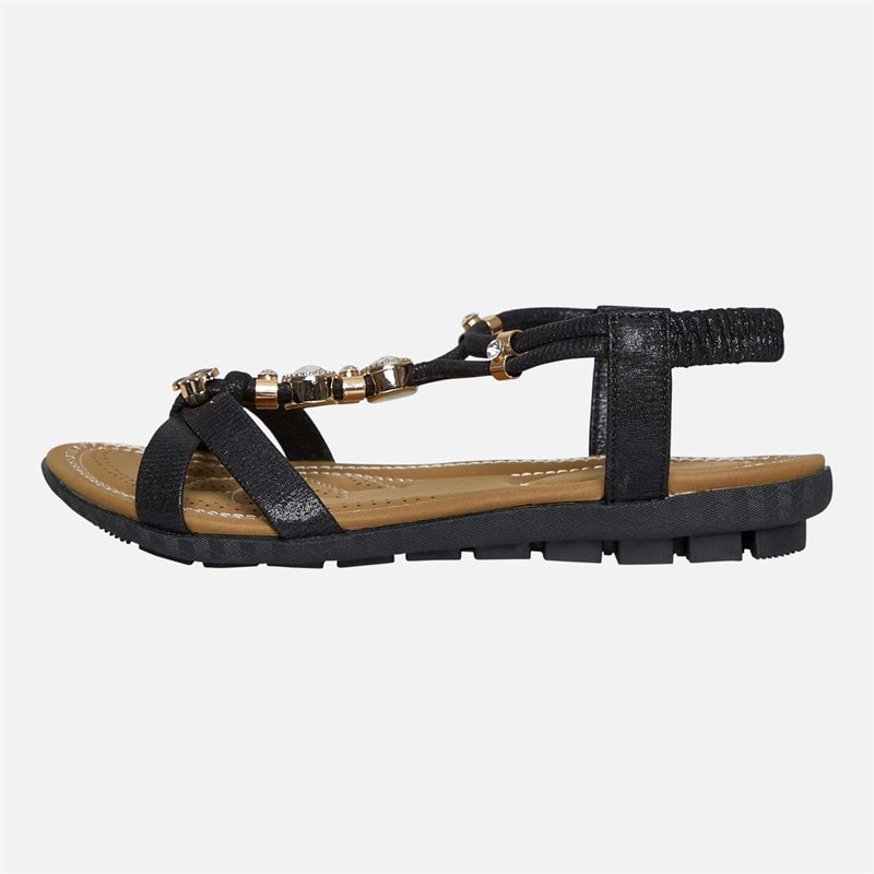 Lotus Womens Rennes Sandals Black - Image 2