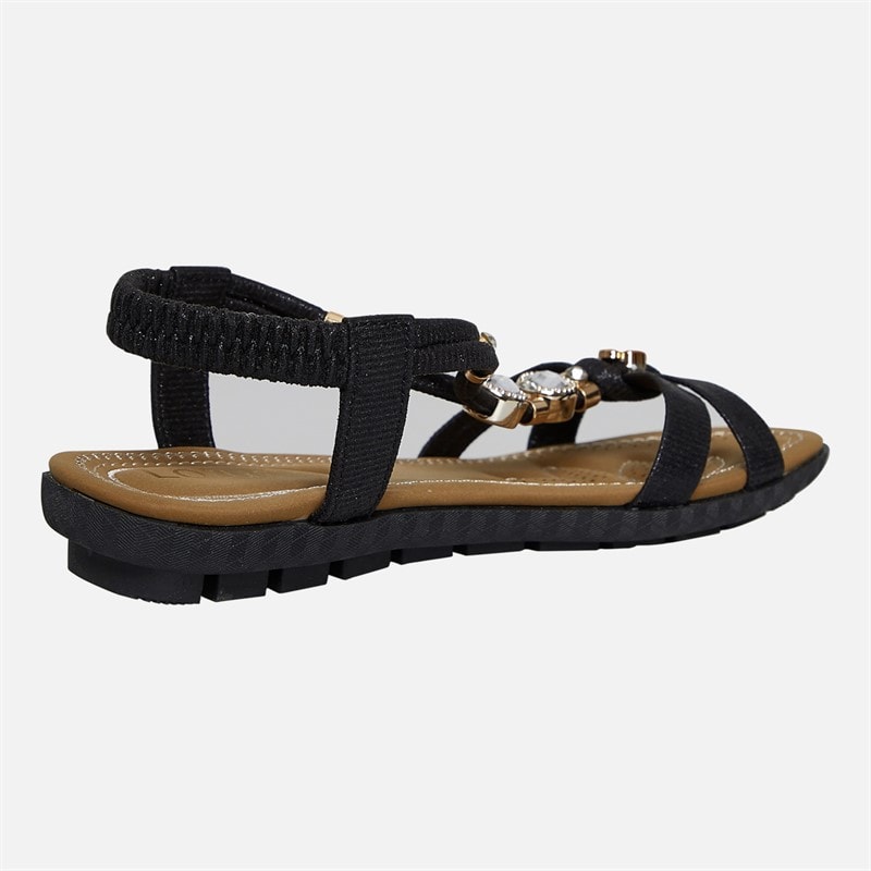 Lotus Womens Rennes Sandals Black - Image 5