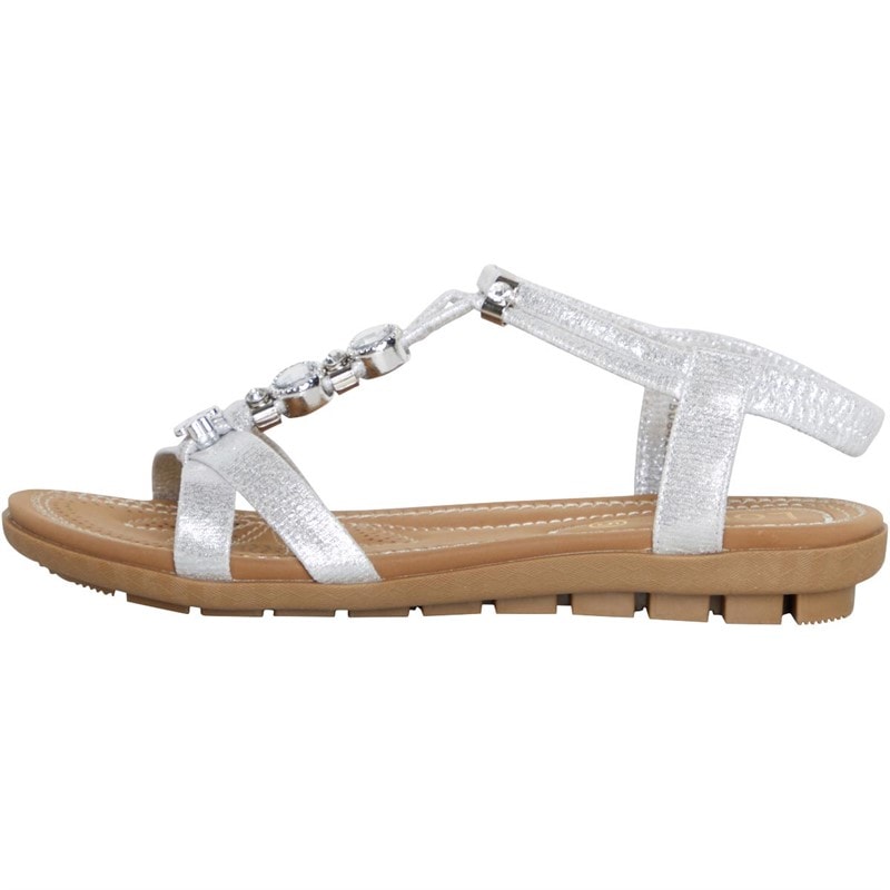 Lotus Womens Rennes Sandals Silver - Image 2