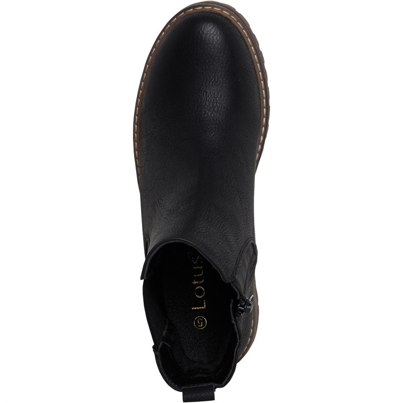 Lotus Womens Lottie Chelsea Boots Black - Image 4