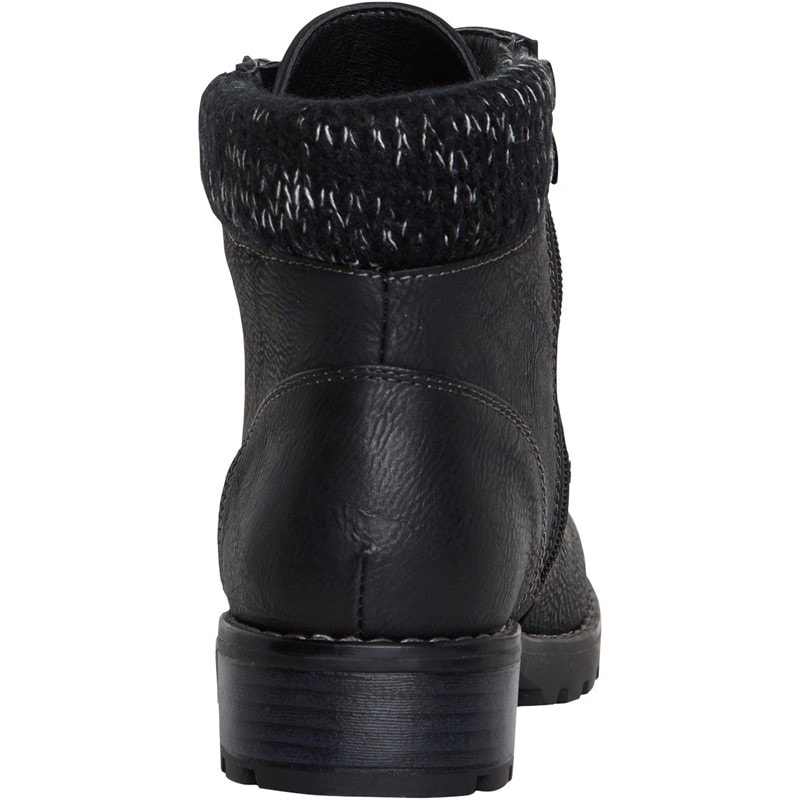 Lotus Womens Emmeline Zip Ankle Boots Black - Image 3