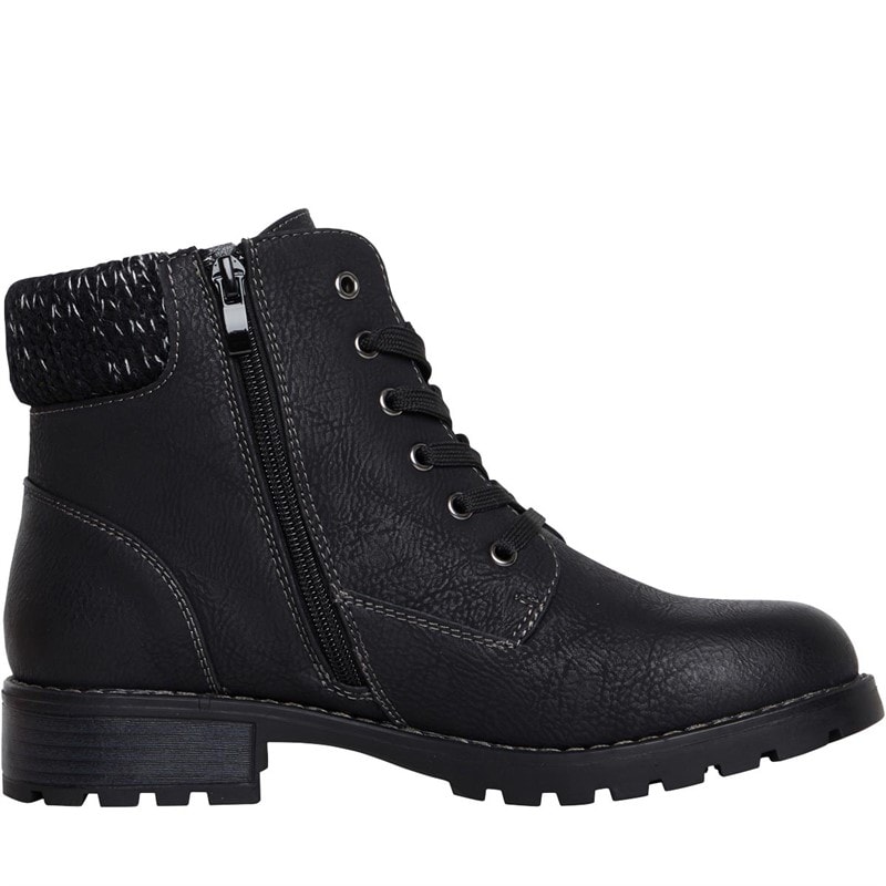 Lotus Womens Emmeline Zip Ankle Boots Black - Image 5