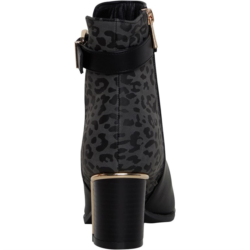 Lotus Womens Monica Heeled Ankle Boots Black - Image 3