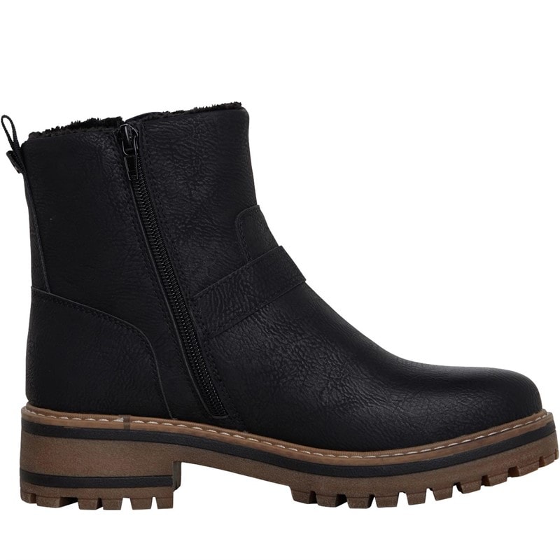 Lotus Womens Jagger Buckle Ankle Boots Black - Image 5