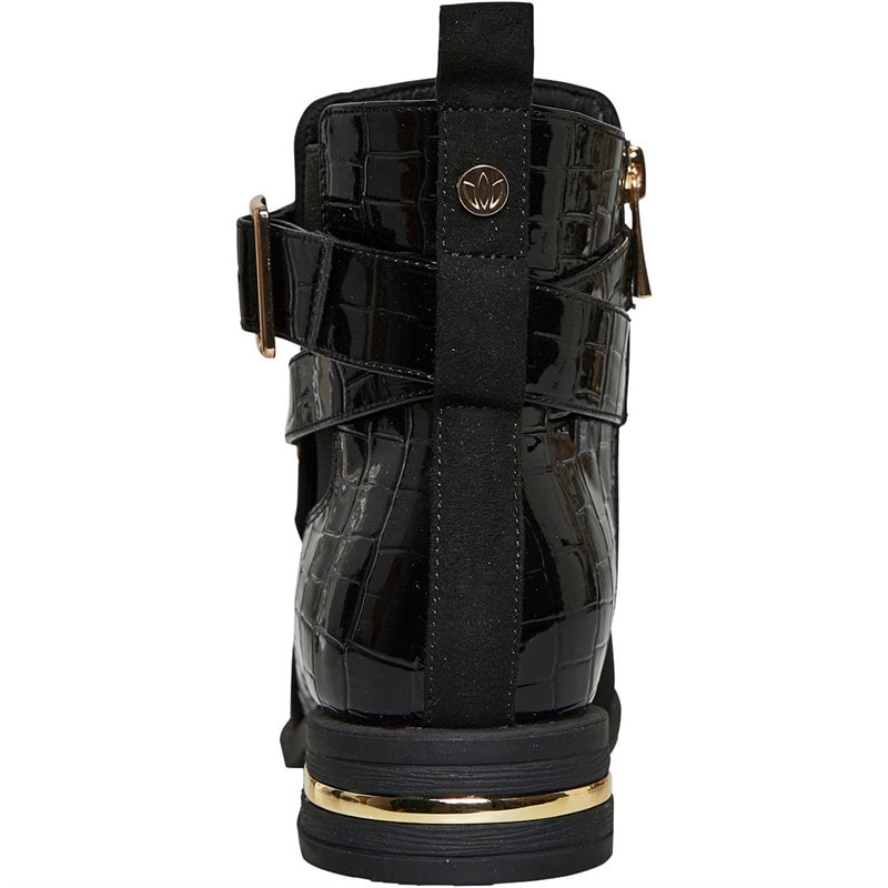 Lotus Womens Laurel Ankle Boots Black - Image 3