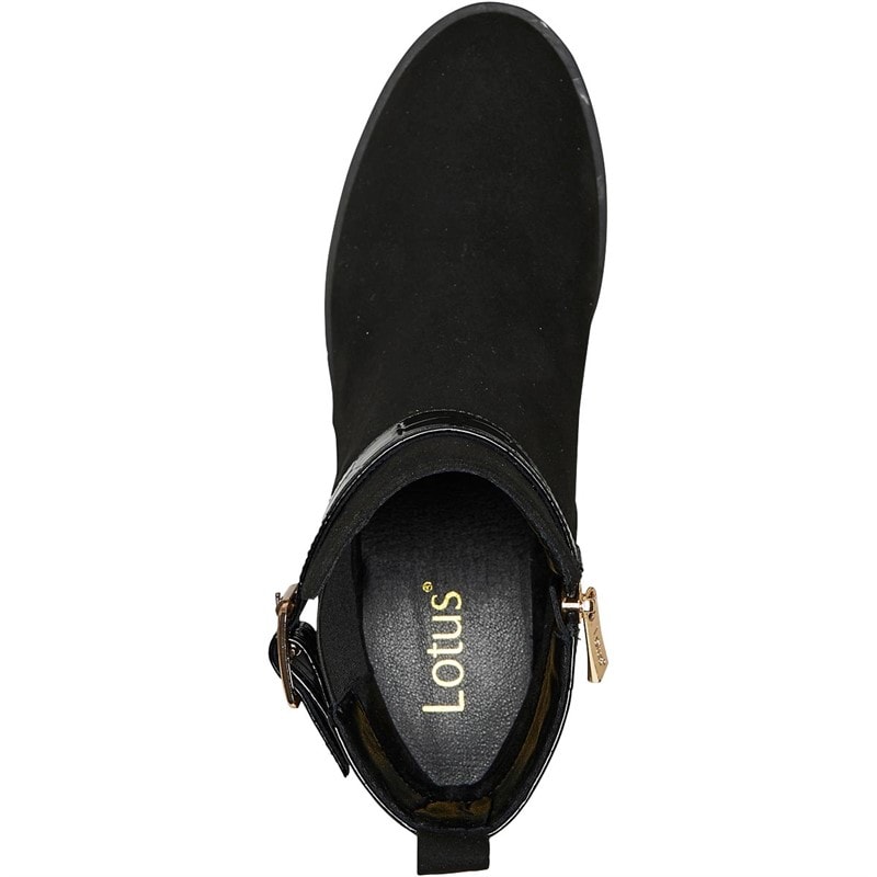 Lotus Womens Laurel Ankle Boots Black - Image 4