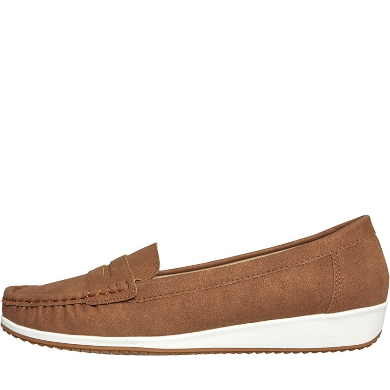 Lotus Womens Durante Loafers Tan