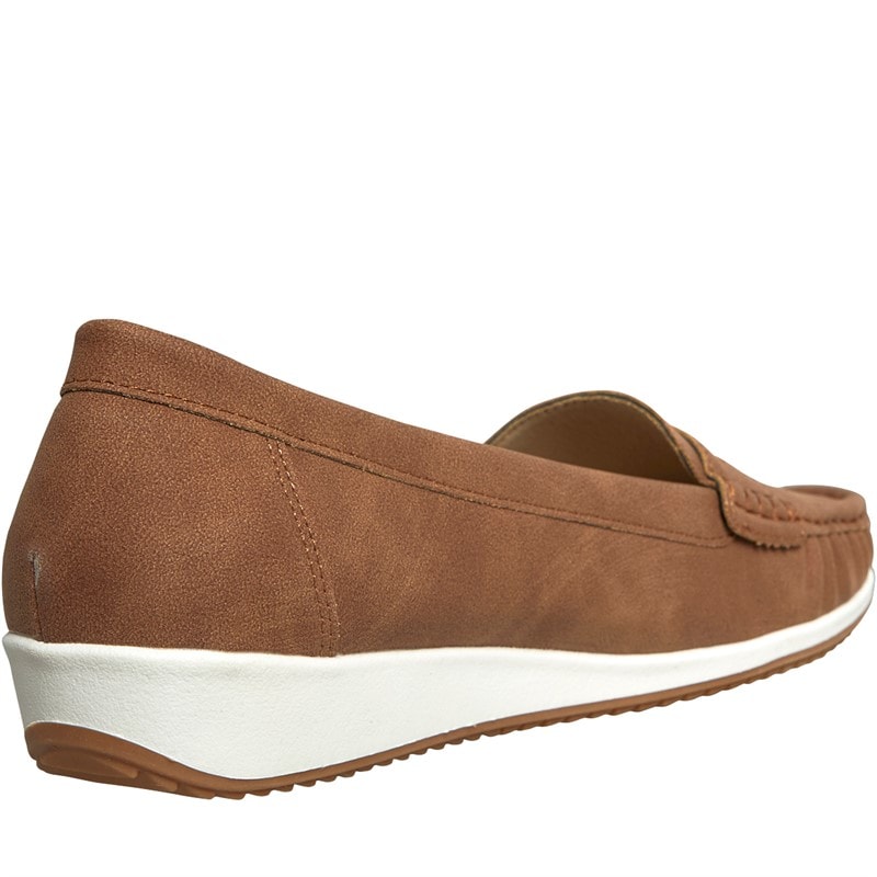 Lotus Womens Durante Loafers Tan - Image 5