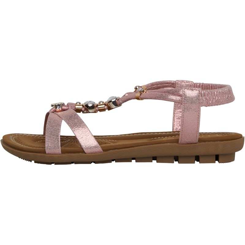 Lotus Womens Rennes Sandals Pink - Image 2