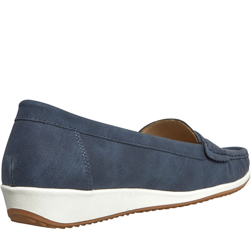 Lotus Womens Durante Loafers Blue - Image 5