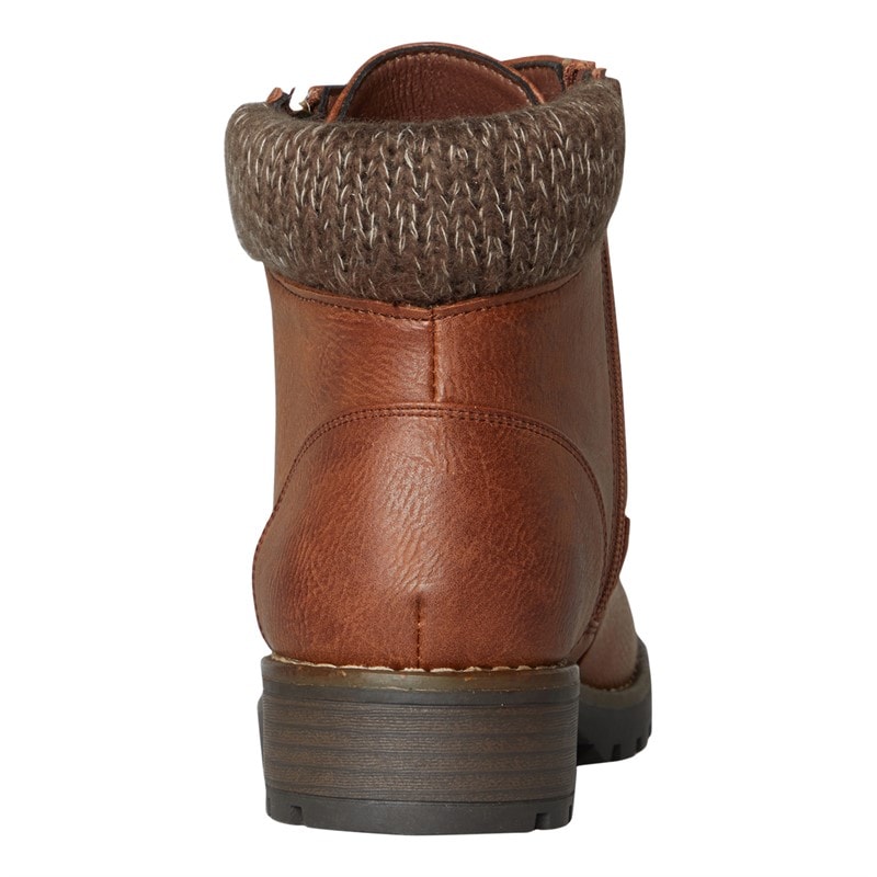 Lotus Womens Emmeline Zip Ankle Boots Tan - Image 3