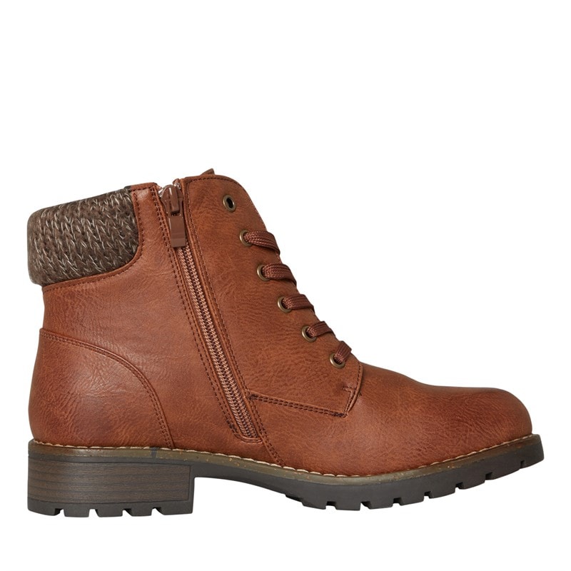 Lotus Womens Emmeline Zip Ankle Boots Tan - Image 4