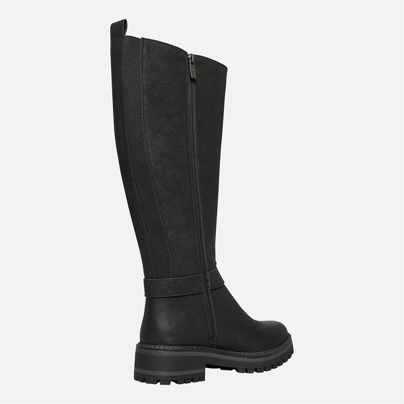 Lotus Womens Devon Knee High Boots Black - Image 5