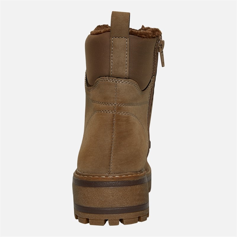 Lotus Womens Dorset Lace Up Boots Taupe Nubuck - Image 4