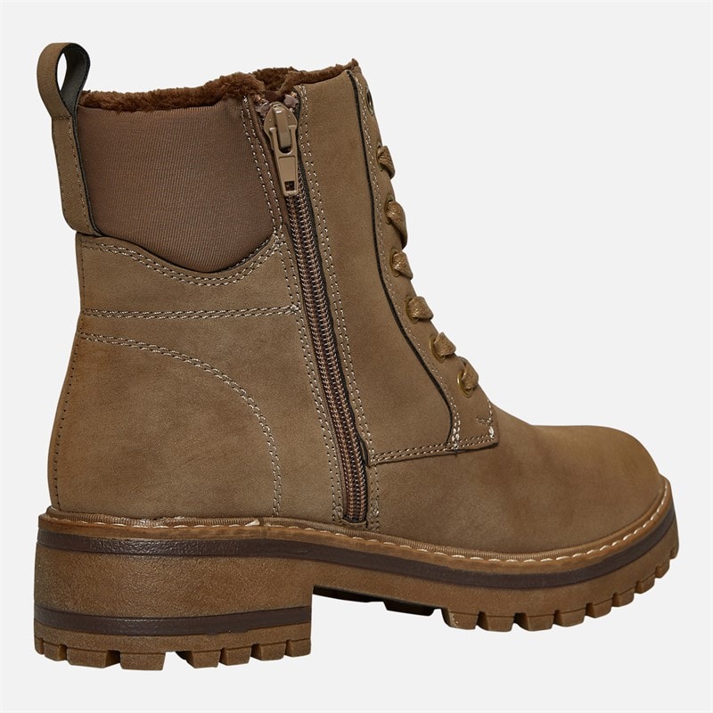 Lotus Womens Dorset Lace Up Boots Taupe Nubuck - Image 5